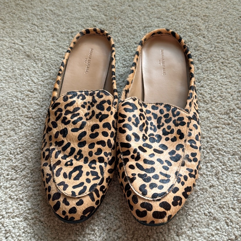 Banana Republic Leopard Slip-On Flats